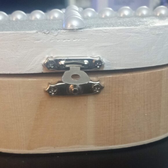 Handmade Unfinished Wood Jewelry and Trinket Box - Picture 3 of 9